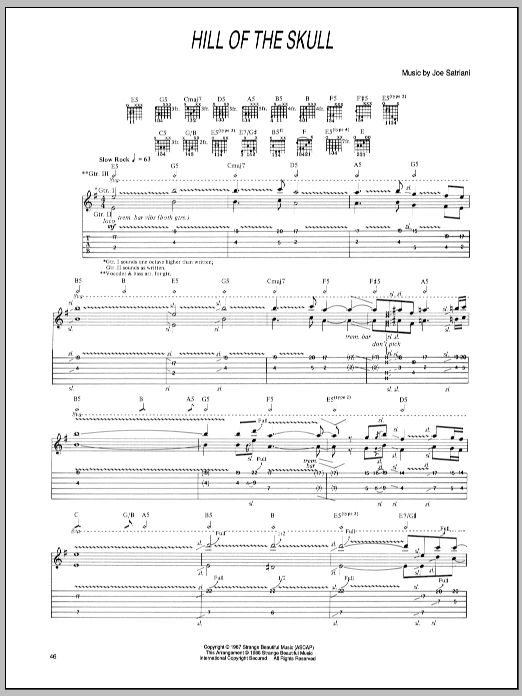 Produktgalerie: Seite 1 von 1 Hill Of The Skull, Joe Satriani, Gitarre