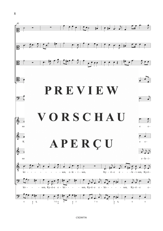 gallery: Missa à 10, , (Gemischtes Ensemble 5 Stimmen, 4 Violen, Fagott und Orgel)