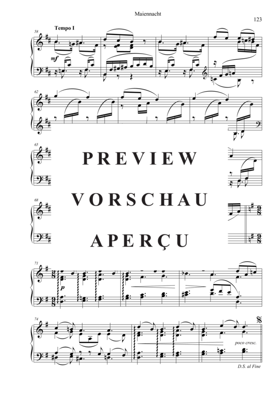 Produktgalerie: Seite 5 von 5 Maiennacht , , Klavier Solo