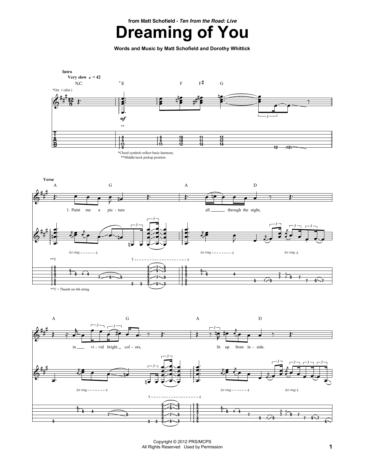 Product gallery: Page 1 of 1 Dreaming Of You, Matt Schofield