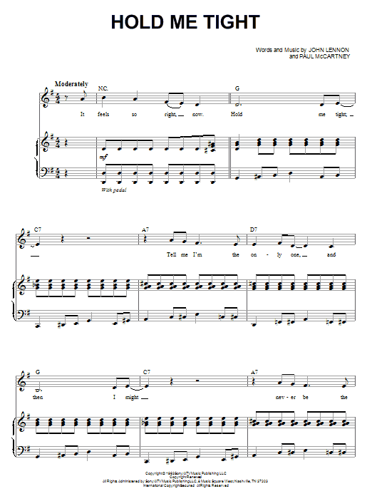 Produktbild zu: Hold Me Tight (from Across The Universe)
