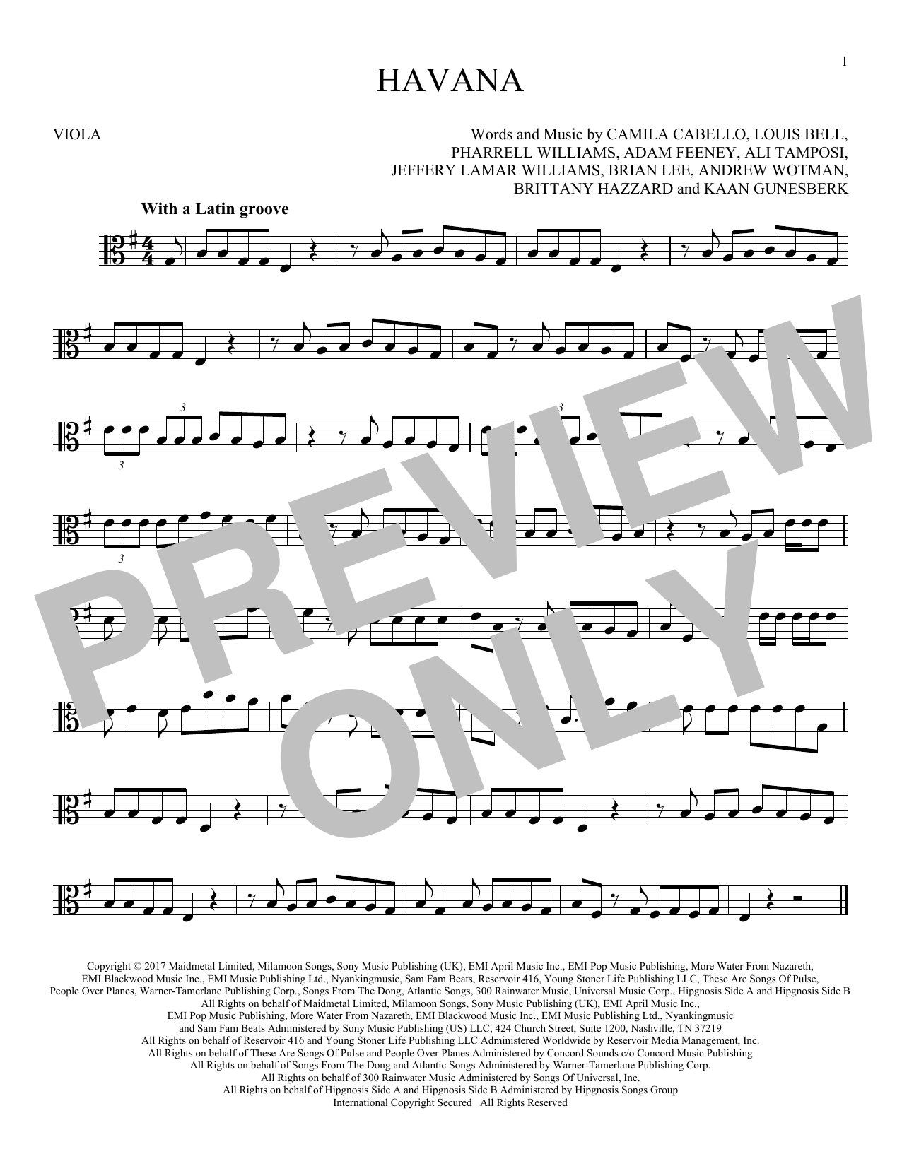 Product gallery: Page 1 of 1 Havana (feat. Young Thug), Camila Cabello