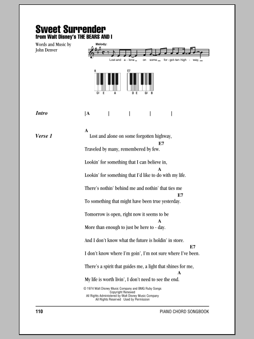 Product gallery: Page 1 of 1 Sweet Surrender, John Denver