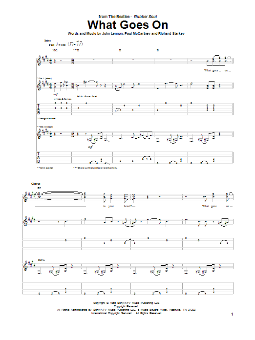 Product gallery: Page 1 of 1 What Goes On, The Beatles