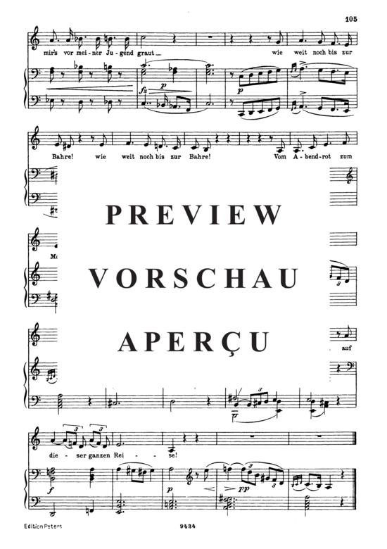 Product gallery: Page 3 of 3 Der greise Kopf D.911-14 (Winterreise), , Low Voice and Piano