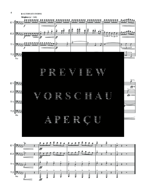 Product gallery: Page 8 of 11 Fanfare and Fantasy in Eb Minor, , (Tuba Quartett EETT)