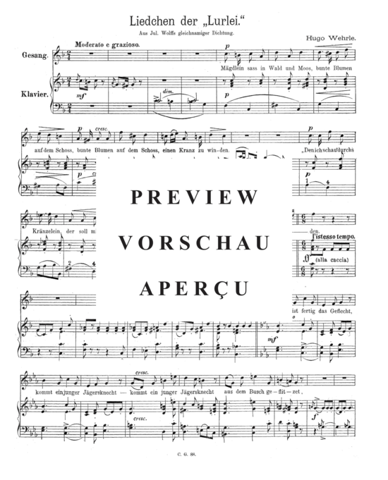 Product gallery: Page 2 of 3 Liedchen der Lurlei , , Piano and Voice