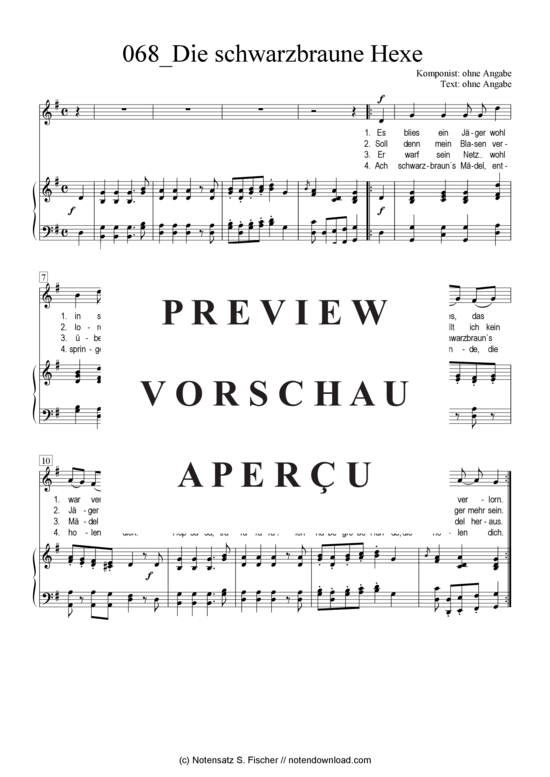 Produktgalerie: Seite 2 von 3 Die schwarzbraune Hexe , , Klavier und Gesang