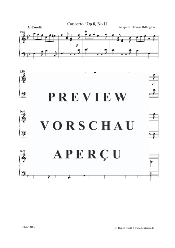 Produktgalerie: Seite 10 von 10 Concerto Op.6. No.11, , Klavier/Cembalo Solo