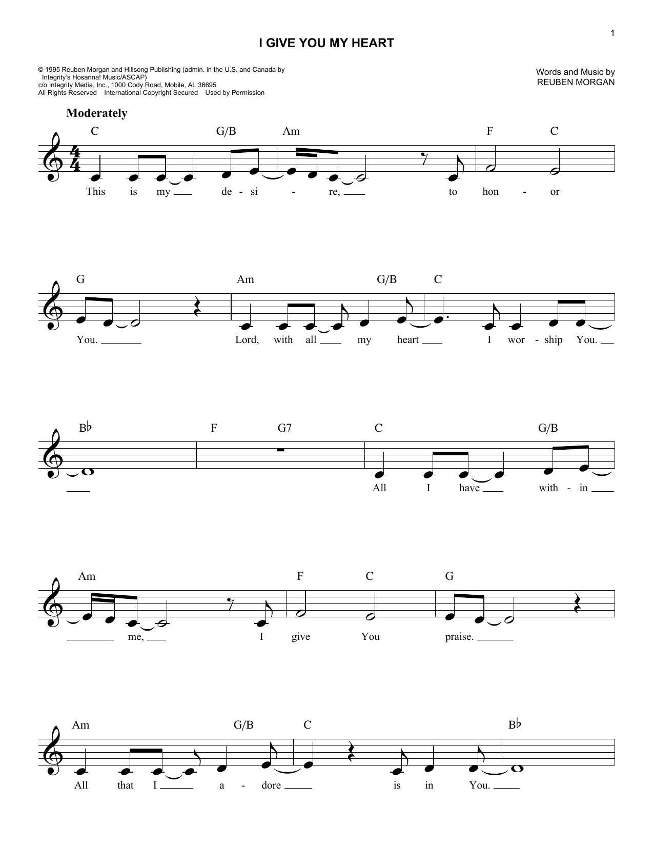 Produktbild zu: I Give You My Heart