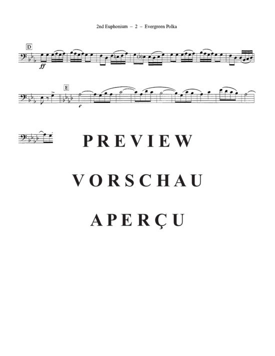 Product gallery: Page 9 of 11 Evergreen Polka , , (Tuba Quartett EETT)