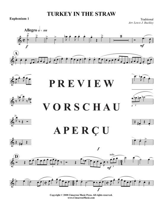 Product gallery: Page 10 of 21 Turkey in the Straw , , (Tuba Quartet: 2x Baritone, 2xTuba)