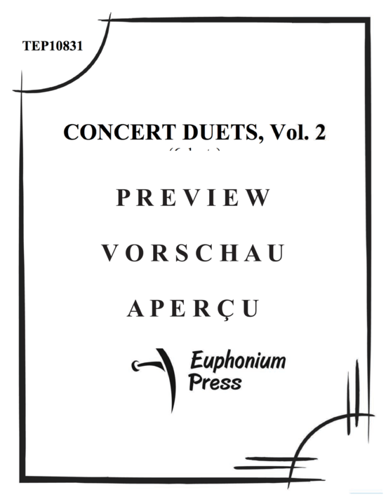 Produktgalerie: Seite 2 von 21 Concert Duets Vol. 2 , , (Tuba Duett)