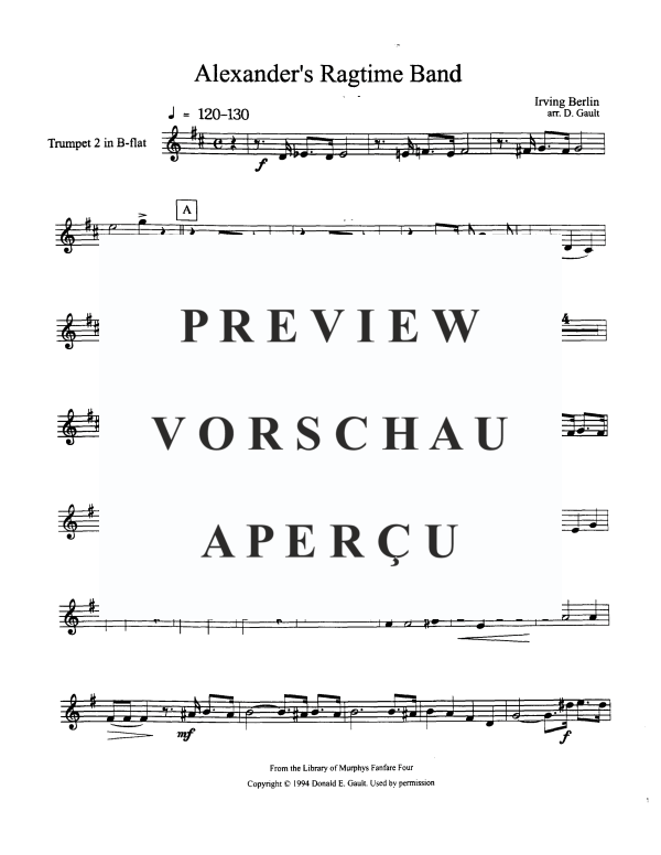 Produktgalerie: Seite 10 von 11 Alexander's Ragtime Band, , Blechbläser Quintett