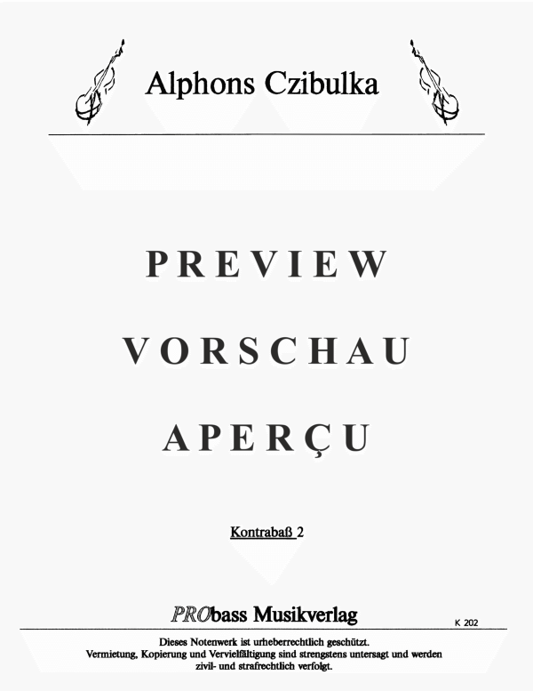 gallery: Liebestraum nach dem Balle - Walzer, , Double Bass 1 and 2 Single Parts