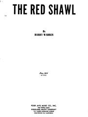cover: The Red Shawl, Harry Warren, Klavier