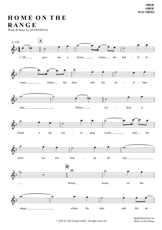Produktbild zu: Home On The RangeAmerican Folk Song
