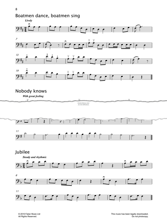 Produktgalerie: Seite 1 von 1 Nobody Knows, American Traditional, Violoncello