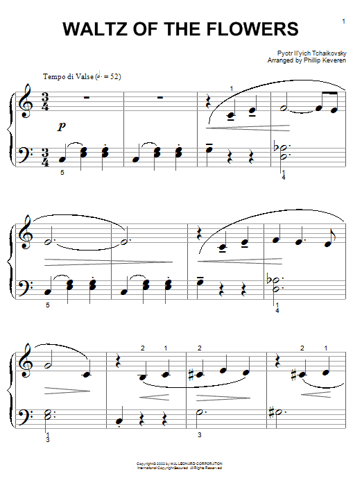 Produktbild zu: Waltz Of The Flowers (arr. Phillip Keveren)