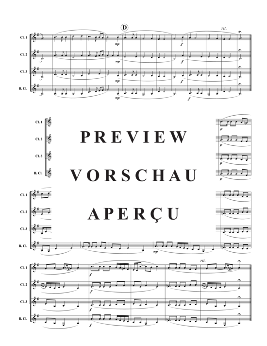 Product gallery: Page 3 of 13 Drei Stücke von Pierre Attaignant , , (clarinet quartet)