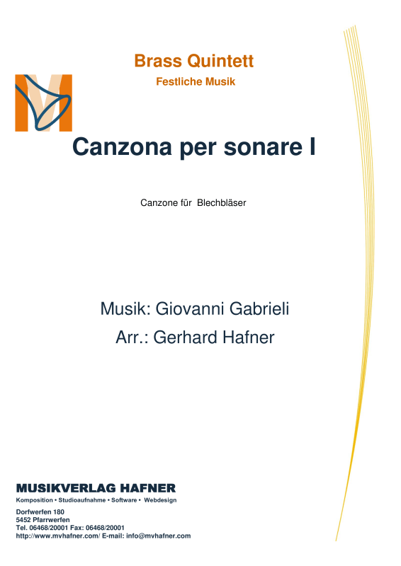 Produktbild zu: Canzona per sonare IGiovanni Gabrieli