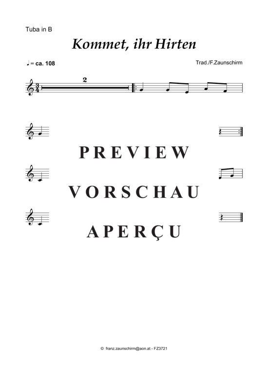 Product gallery: Page 5 of 6 Kommet ihr Hirten , , (tuba + piano)