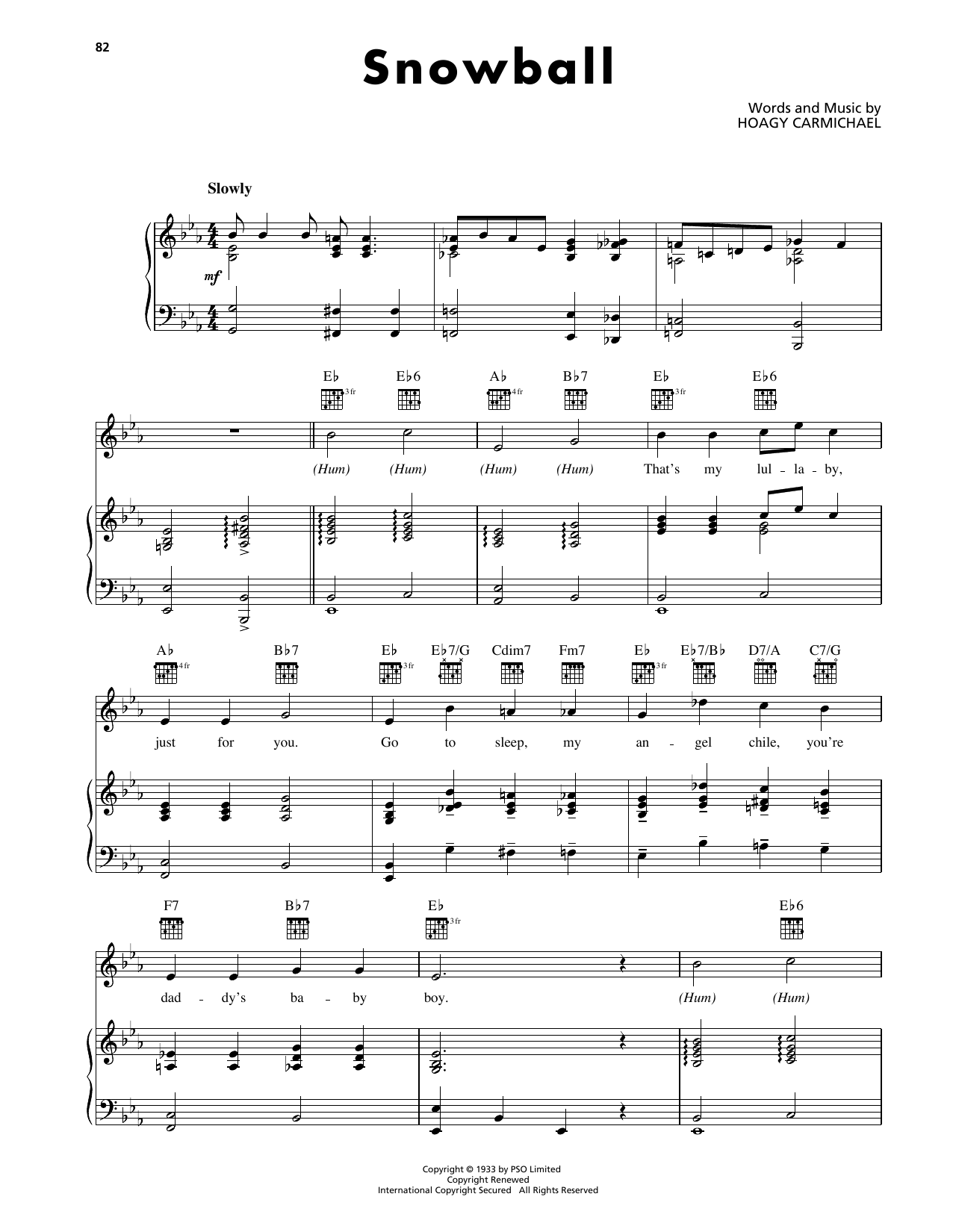 Produktgalerie: Seite 1 von 1 Snowball, Hoagy Carmichael, Gesang, Gitarre, Klavier