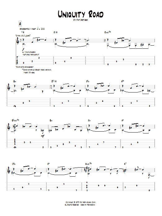 Product gallery: Page 1 of 1 Uniquity Road, Pat Metheny