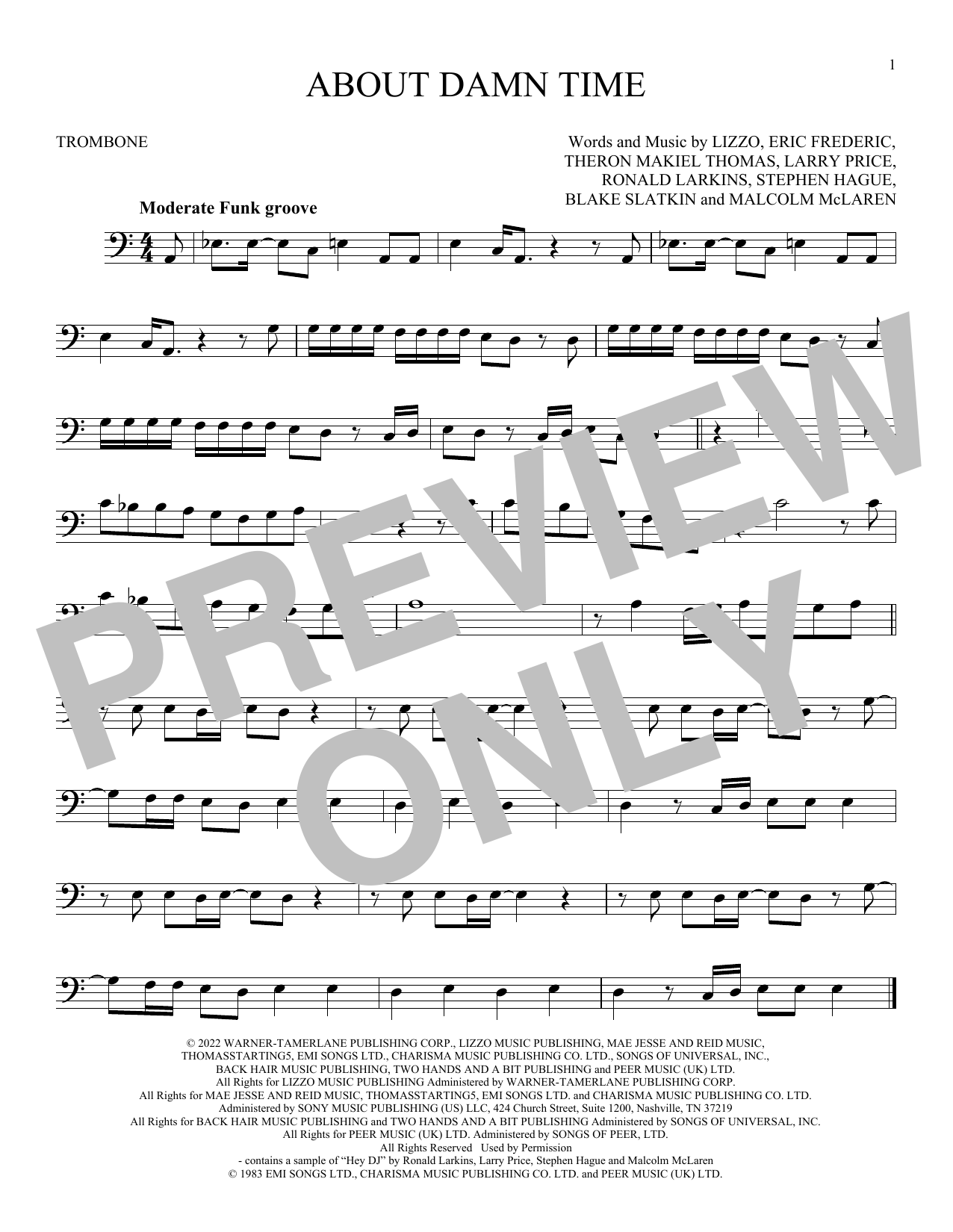 Product gallery: Page 1 of 1 About Damn Time, Lizzo