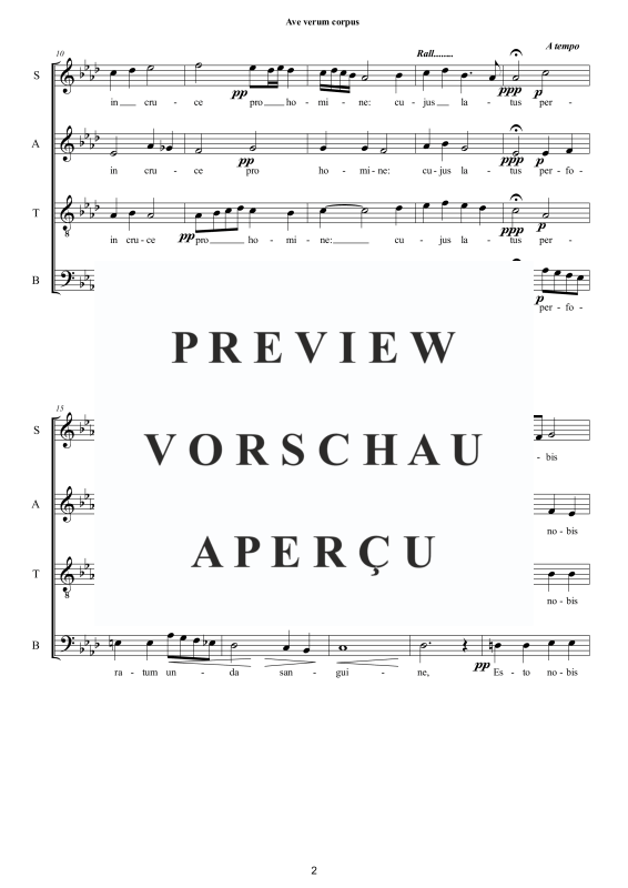 Produktgalerie: Seite 3 von 9 Ave verum corpus, , Gemischter Chor