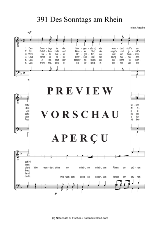 Product gallery: Page 2 of 3 Des Sonntags am Rhein , , (male choir)