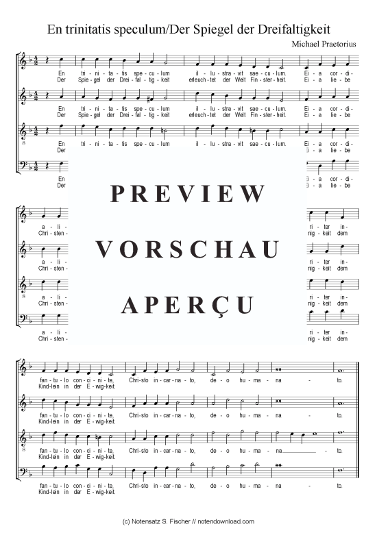 Product picture to: En trinitatis speculum/Der Spiegel der Dreifaltigkeit Michael Praetorius