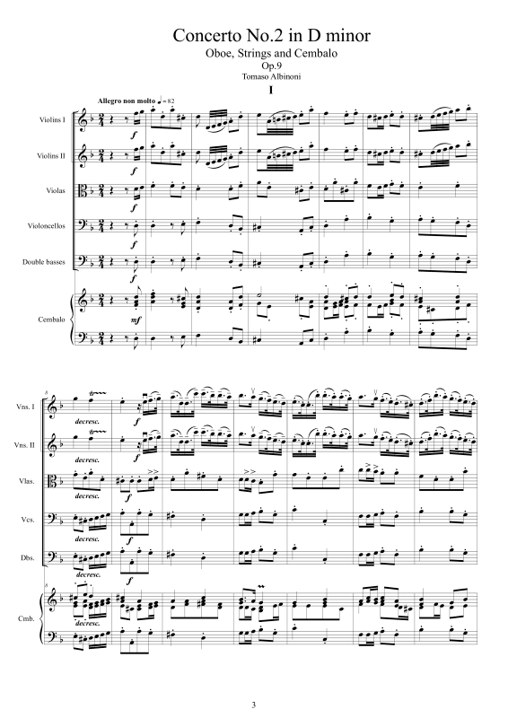 Product gallery: Page 1 of 11 Four Oboe Concertos Op.9, , Solo Oboe, String Ensemble, and Harpsichord (B.C.)