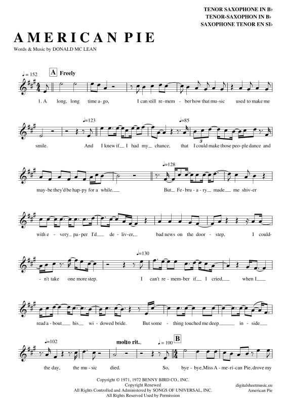 Product picture to: American Pie Don Mclean