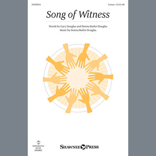 cover: Song Of Witness, Donna Butler Douglas, Chor