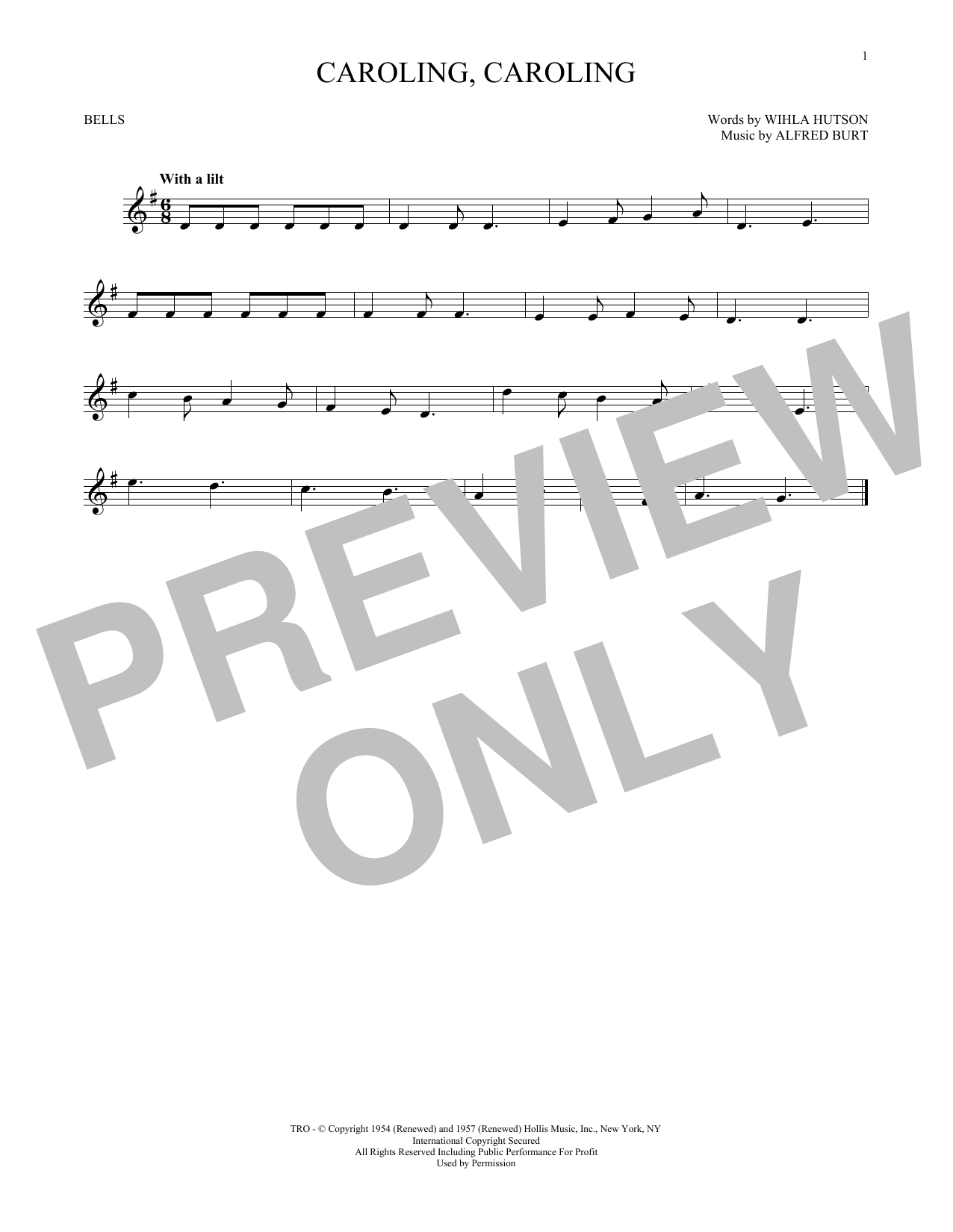 Produktgalerie: Seite 1 von 1 Caroling, Caroling, Alfred Burt, Percussion