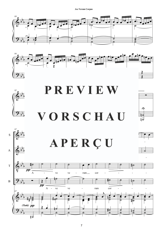 Produktgalerie: Seite 8 von 11 Ave verum corpus, , Sopran, Gemischter Chor und Orgel