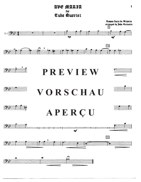 Produktgalerie: Seite 7 von 9 Ave Maria , , (Tuba Quartett EETT)