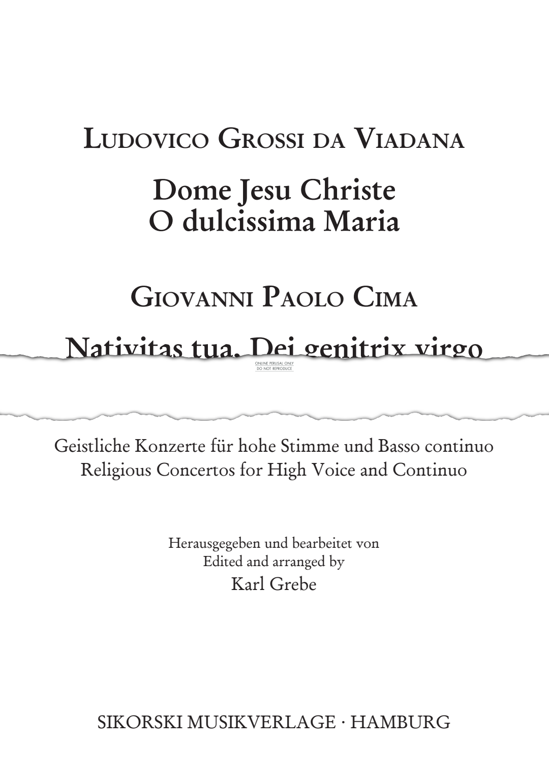 Product picture to: 4 Sacred Concertos