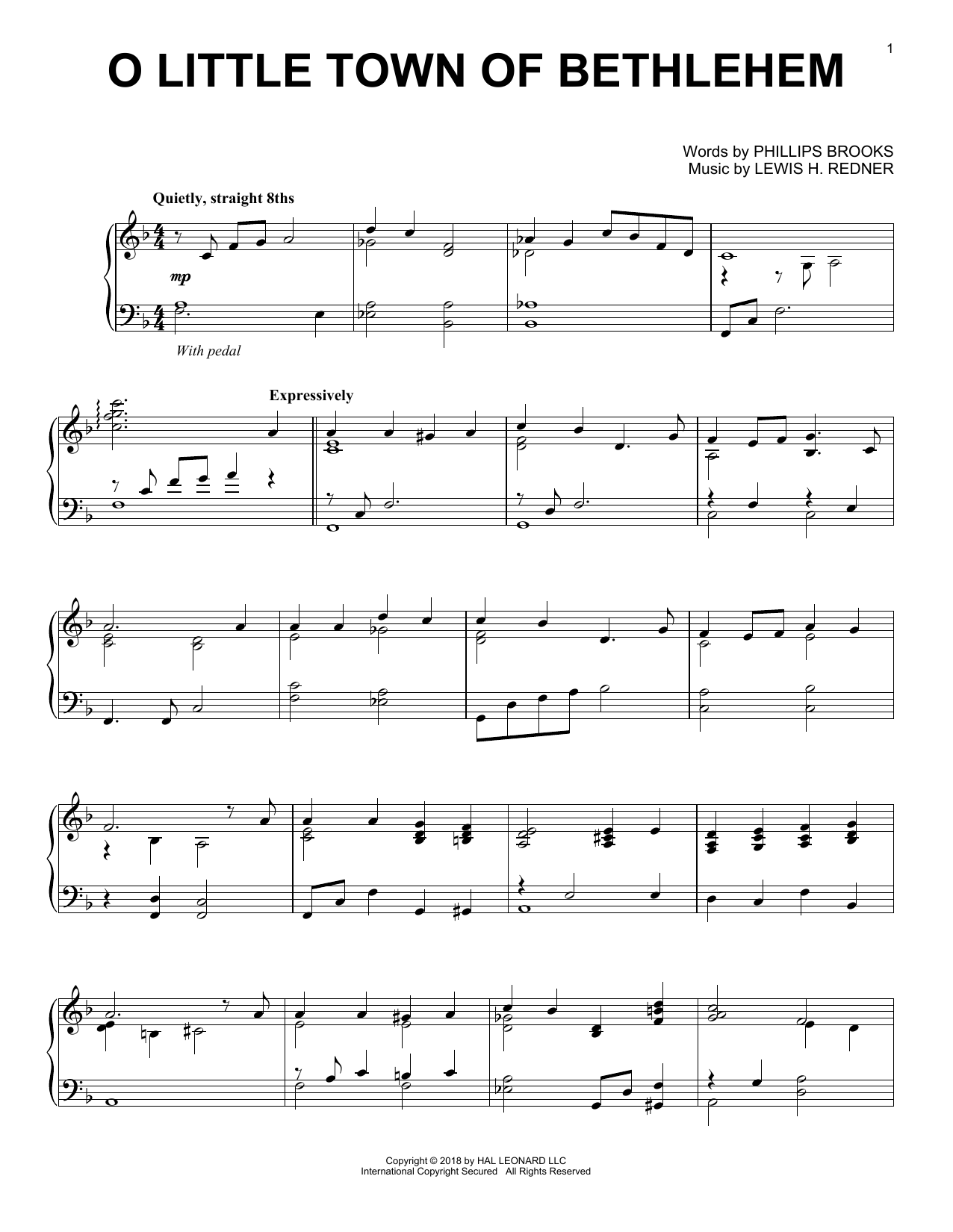 Produktbild zu: O Little Town Of Bethlehem [Jazz version]