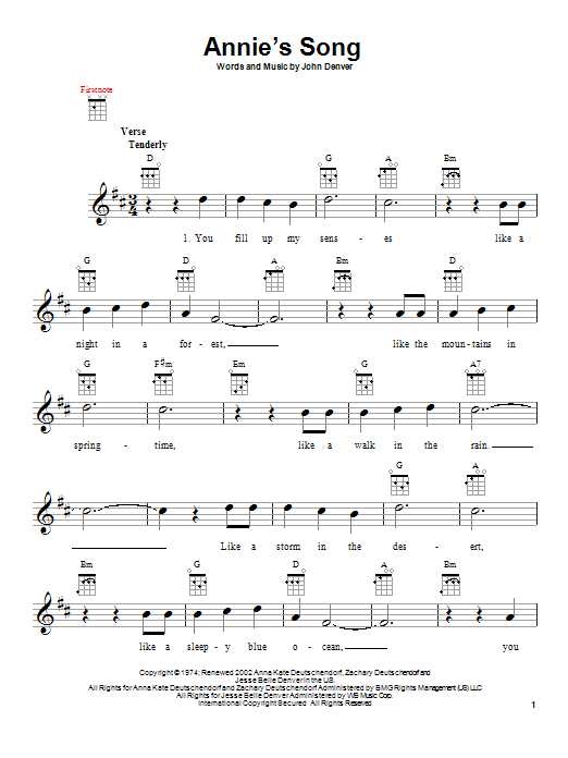 Product gallery: Page 1 of 1 Annie's Song, John Denver