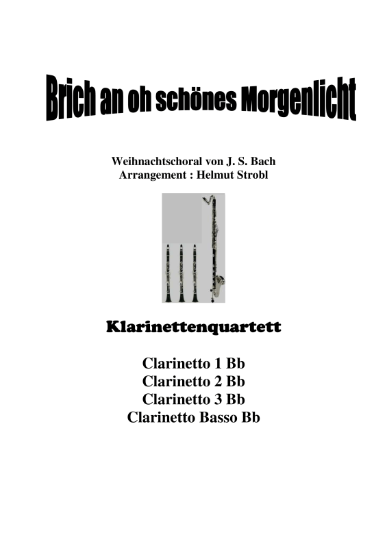 Produktbild zu: Brich an oh schönes Morgenlicht