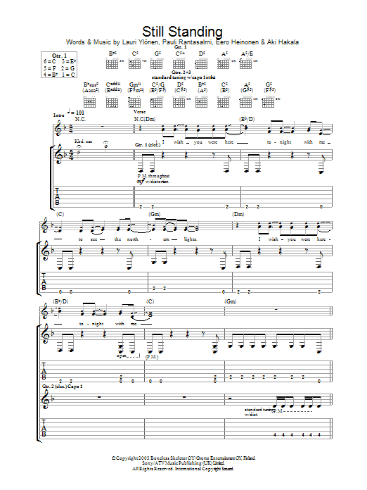 Produktgalerie: Seite 1 von 1 Still Standing, The Rasmus, Gitarre
