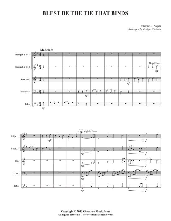 Produktbild zu: Blest Be The Ties That Bind Johann G. Nageli