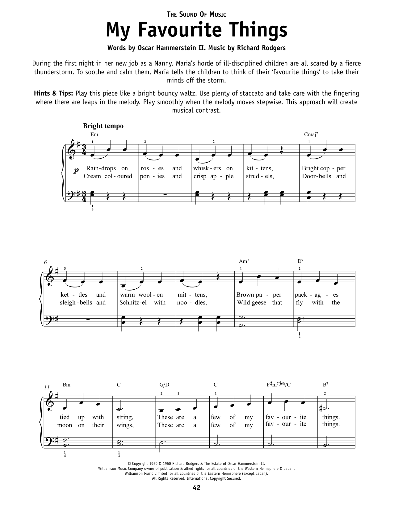 Produktbild zu: My Favorite Things (from The Sound of Music)