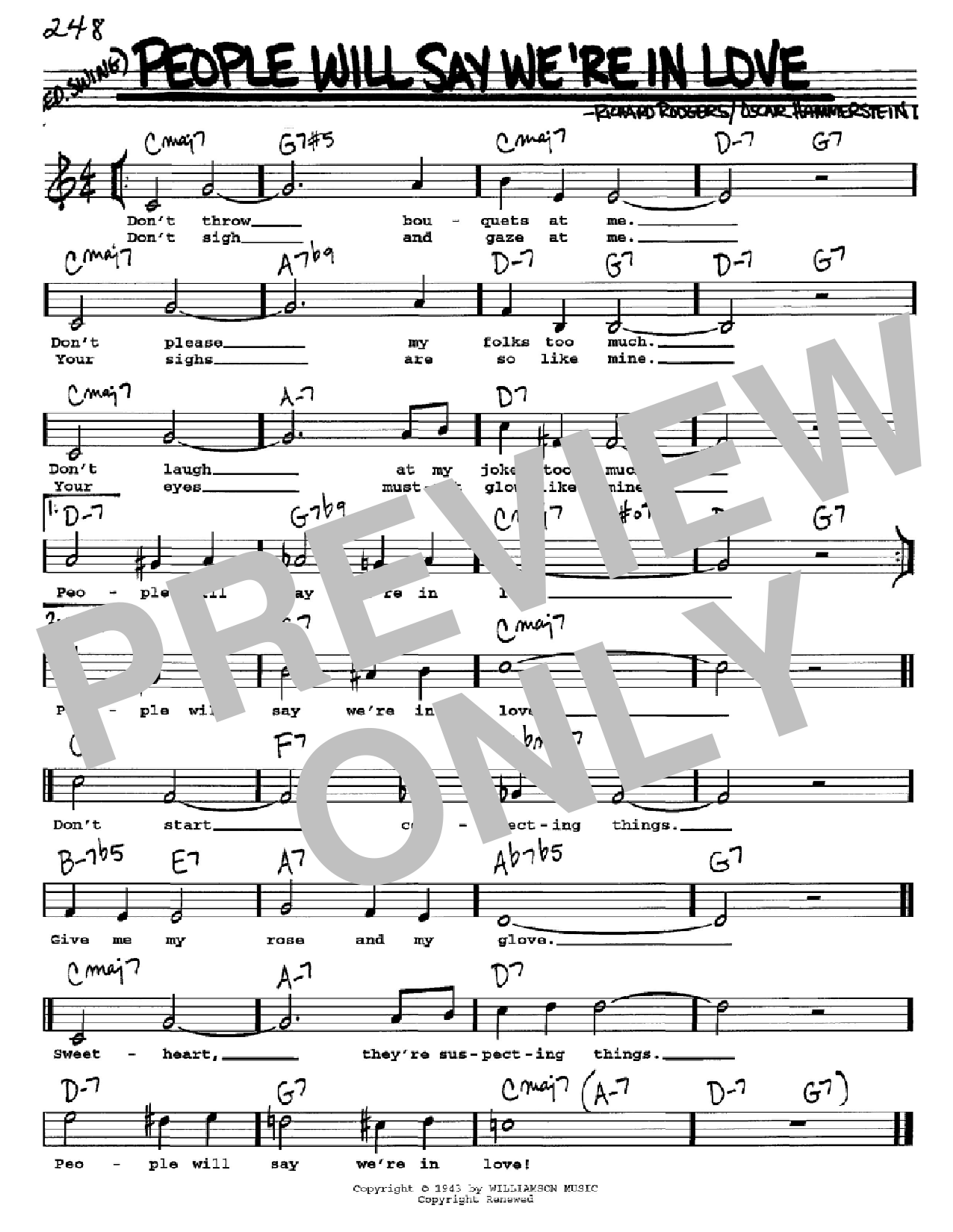Produktbild zu: People Will Say We're In Love (from Oklahoma!)