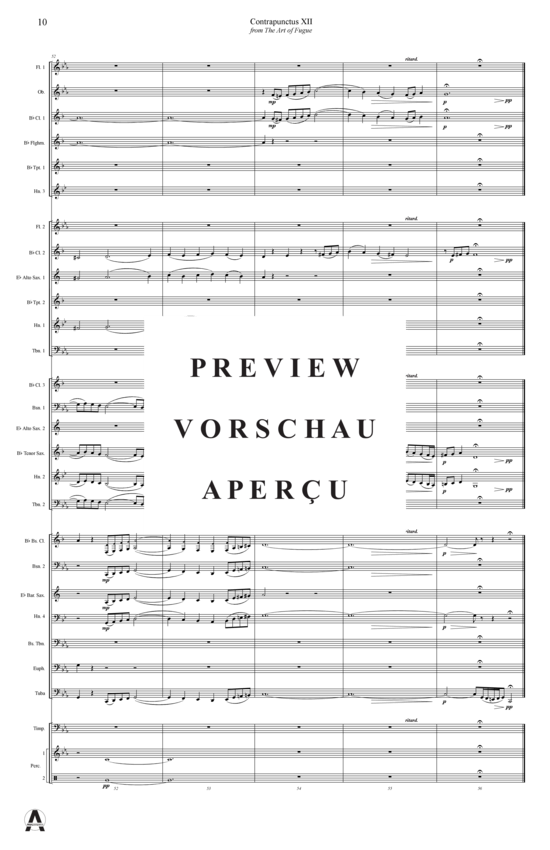 Produktgalerie: Seite 13 von 21 Contrapunctus 12 aus Kunst der Fuge , , (Concert Band)