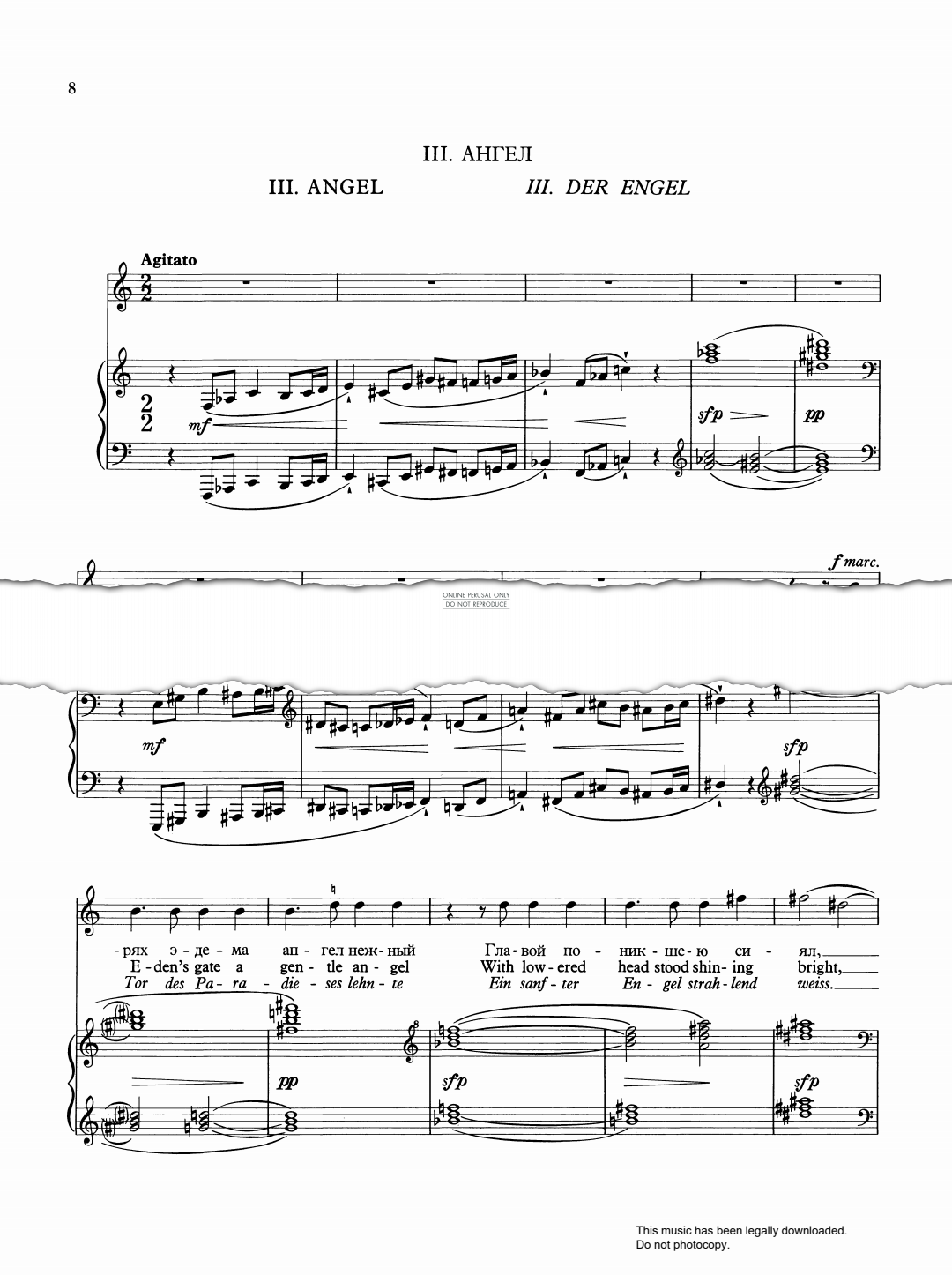 Product picture to: III. Angel (from 'The Poet's Echo Op.76')