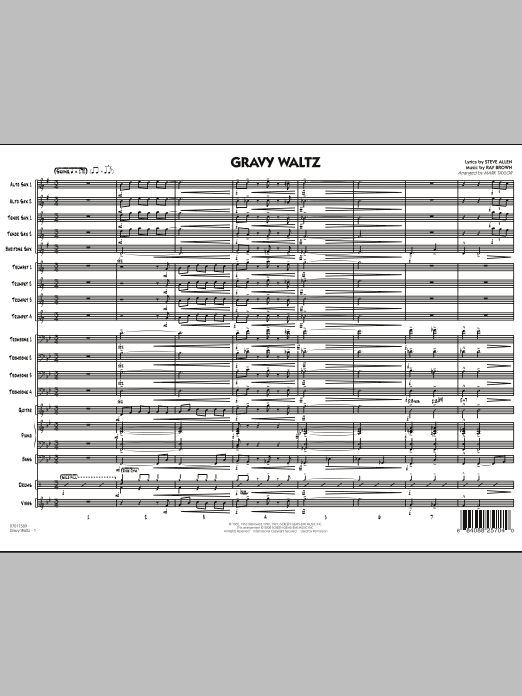 Produktgalerie: Seite 1 von 1 Gravy Waltz - Conductor Score (Full Score), 
