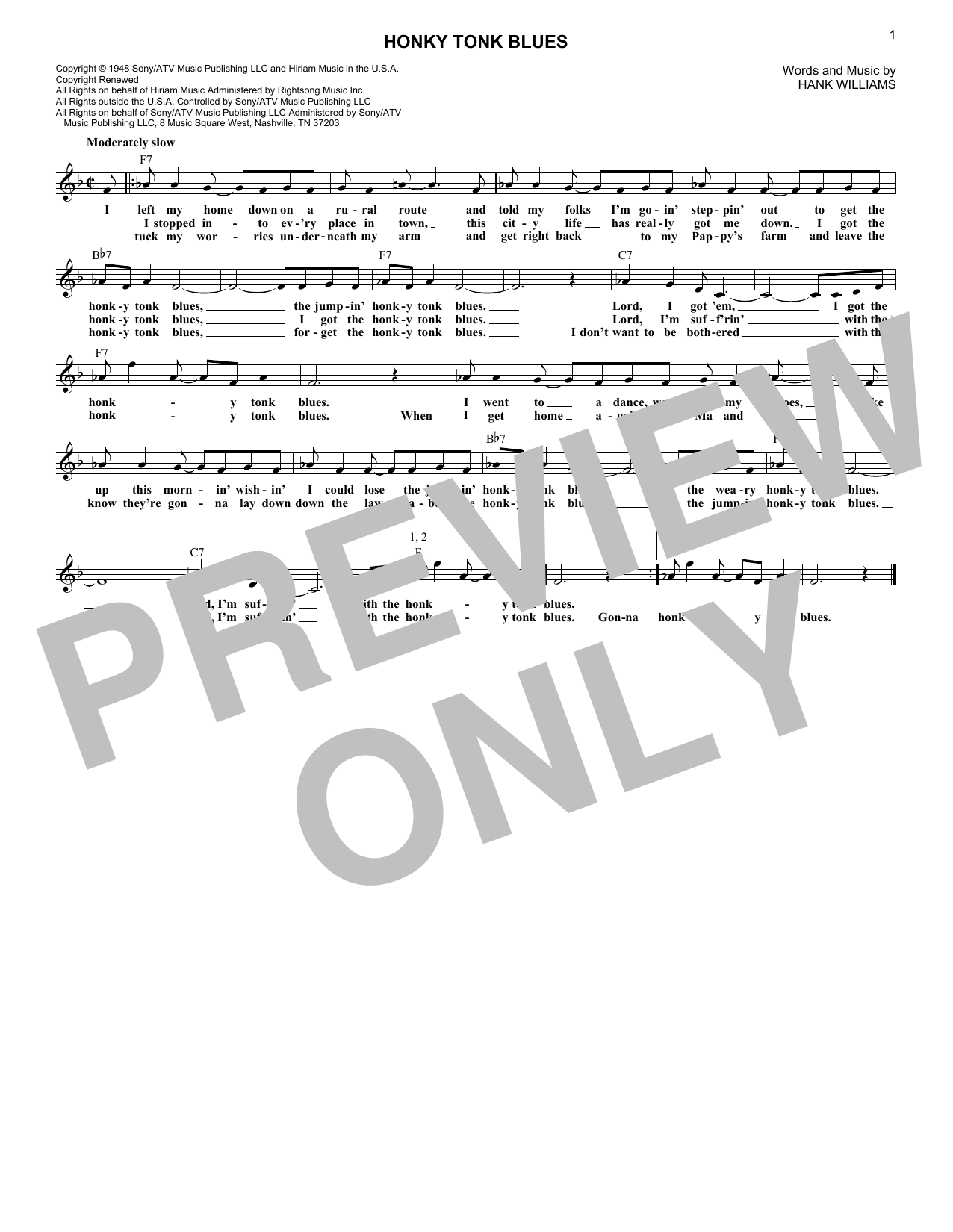 Product picture to: Honky Tonk Blues
